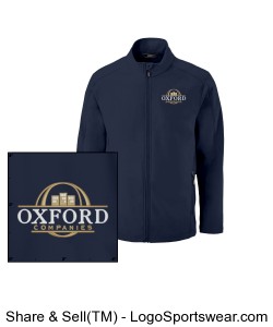 Tall Mens Soft Shell Jacket with OC Logo Design Zoom